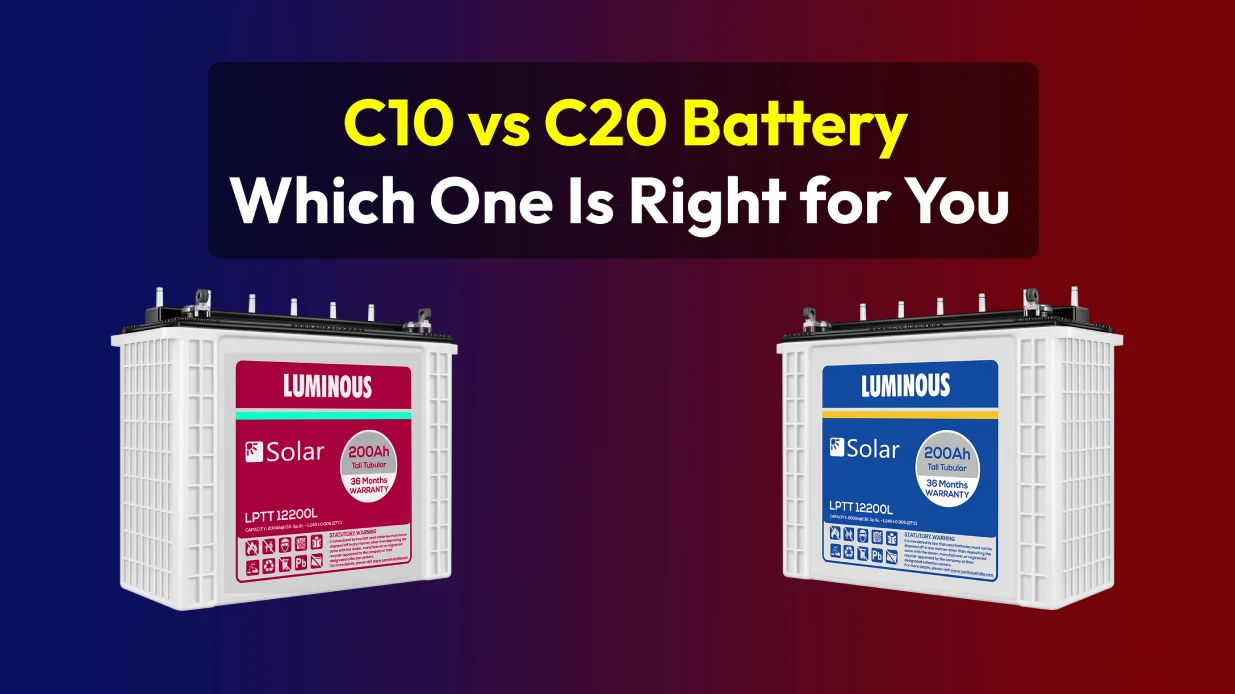 C10 vs C20 Battery Which One Is Right for Your Inverter